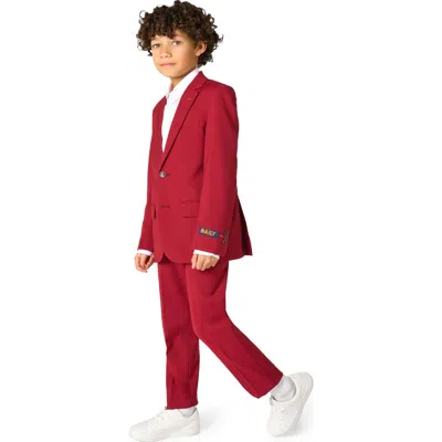 Opposuits Kids' Daily Bright Burgundy Stretch Suit