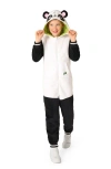 Opposuits Kids' Panda One Piece Hooded Jumpsuit In Black