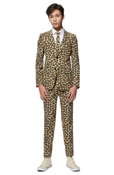 Opposuits Kids' The Jag Two-piece Suit With Tie In Multi