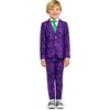 Opposuits Little Boys The Joker Suit, Pant And Tie, 3-piece Set In Purple