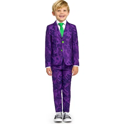 Opposuits Kids' The Joker 3-piece Suit With Tie In Purple