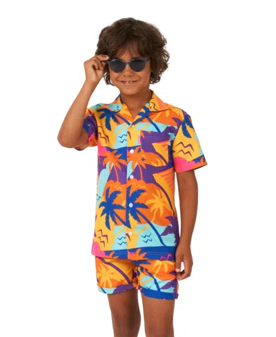 OPPOSUITS LITTLE BOYS 2 PC SUMMER SHIRT AND SHORTS SET