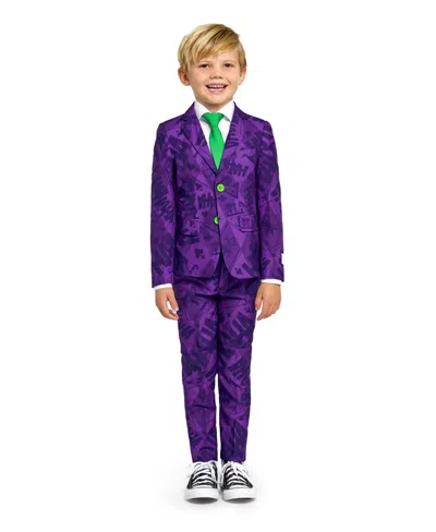 Opposuits Kids' Little Boys The Joker Suit, Pant And Tie, 3-piece Set In Purple