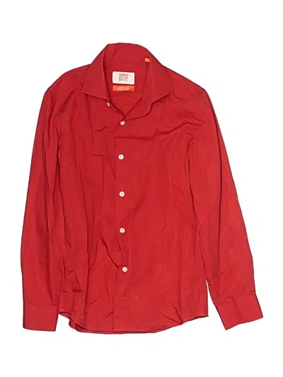 Pre-owned Opposuits Kids' Long Sleeve Button Down Shirt In Red