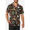 Opposuits Merry Jinglejoy Camp Shirt In Black