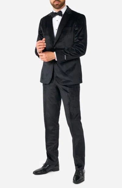Opposuits Midnight Black Velvet Tuxedo & Bow Tie Set