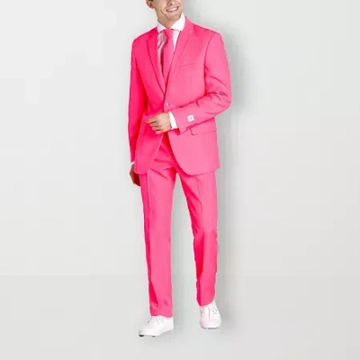 Opposuits Neon Mens 3-pc. Suit Set In Pink