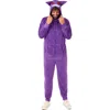 Opposuits Pokémon™ Gengar Fleece Hooded Jumpsuit In Purple