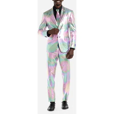 OPPOSUITS OPPOSUITS PROPER PEARLY SLIM FIT TWO-PIECE SUIT & TIE SET