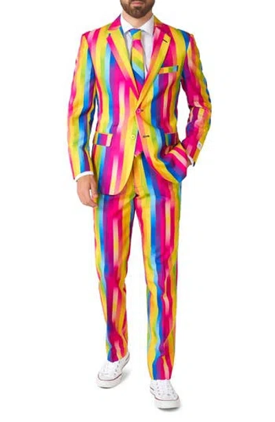 Opposuits Rainbow Glaze 3-piece Tuxedo Set In Multi
