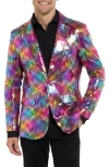 Opposuits Rainbow Sequin Sport Coat In Multi Color
