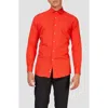 Opposuits Red Devil Modern Tailored Fit Wrinkle Resistant Button-up Shirt In Red
