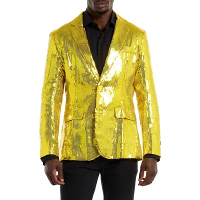 Opposuits Sequin Sport Coat In Yellow