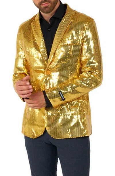 OPPOSUITS OPPOSUITS SEQUIN GOLD BLAZER