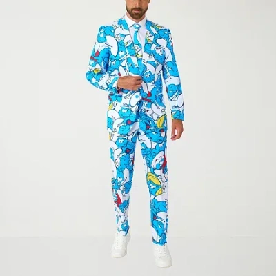 Opposuits Smurf Mens 3-pc. Suit Set In Blue