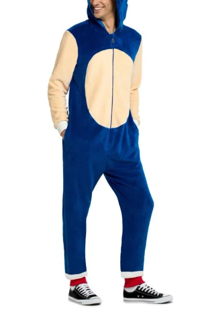 Opposuits Sonic The Hedgehog® One-piece Hooded Jumpsuit In Blue