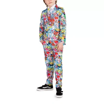 Opposuits Kids' Spongebob Little Boys 3-pc. Suit Set In Blue