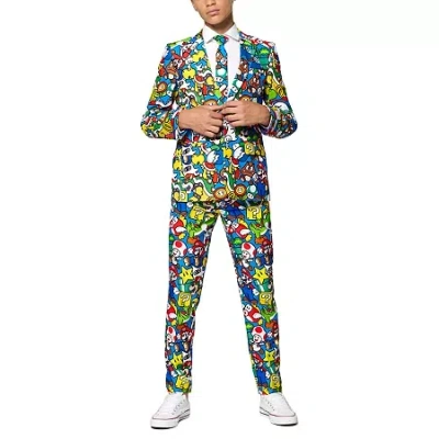 Opposuits Super Mario Big Kid Boys 3-pc. Suit Set In Multi