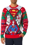 Opposuits Superman Christmas Crewneck Sweater In Multi