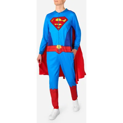 Opposuits Superman Jumpsuit In Blue