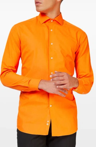 Opposuits The Orange Modern Tailored Fit Wrinkle Resistant Button-up Shirt