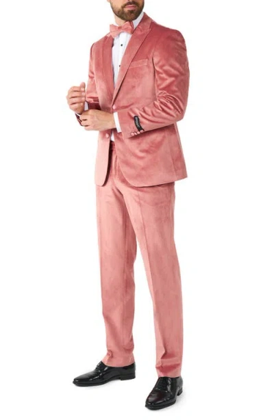Opposuits Vintage Pink Velvet Tuxedo & Bow Tie