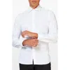 Opposuits White Knight Modern Tailored Fit Wrinkle Resistant Button-up Shirt In White