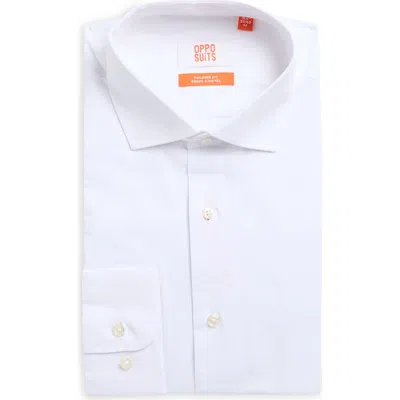 Opposuits White Knight Modern Tailored Fit Wrinkle Resistant Button-up Shirt