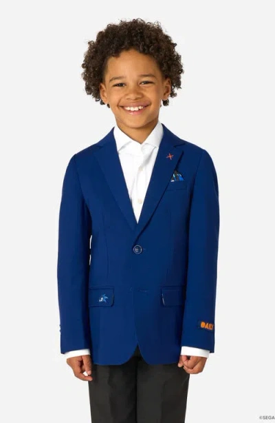 Opposuits X Sonic The Hedgehog Kids' Daily Slim Fit Blue Sport Coat