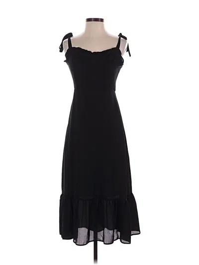 Pre-owned Opt Casual Dress In Black