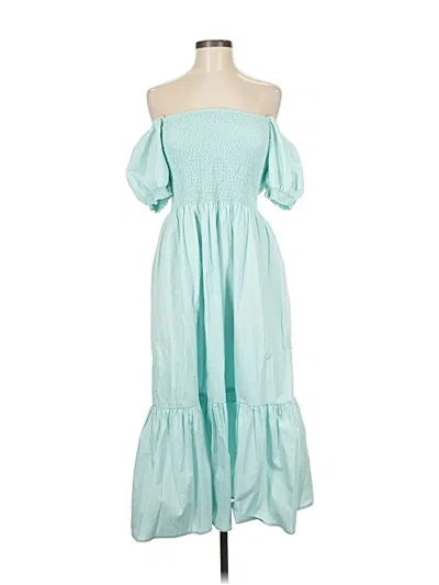 Pre-owned Opt Casual Dress In Blue