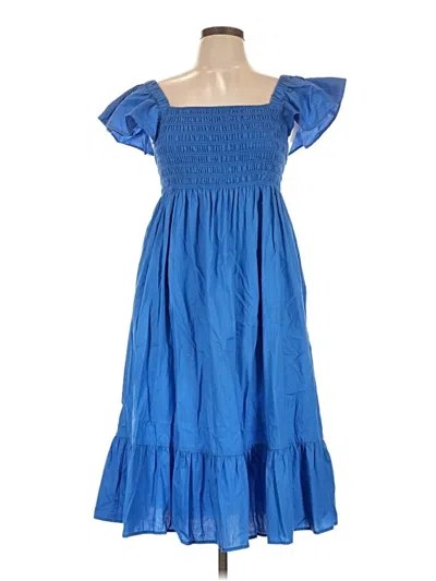 Pre-owned Opt Casual Dress In Blue