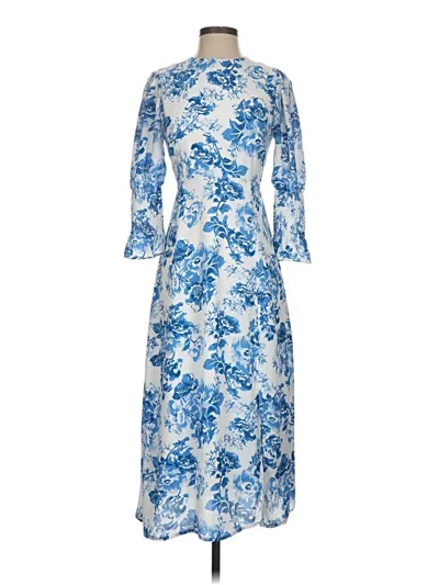 Pre-owned Opt Casual Dress In Blue