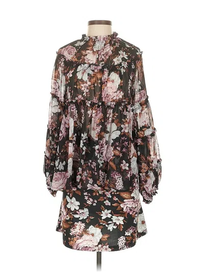 Pre-owned Opt Casual Dress In Brown