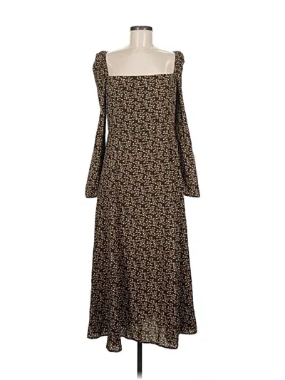 Pre-owned Opt Casual Dress In Brown