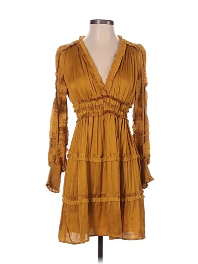 Pre-owned Opt Casual Dress In Brown