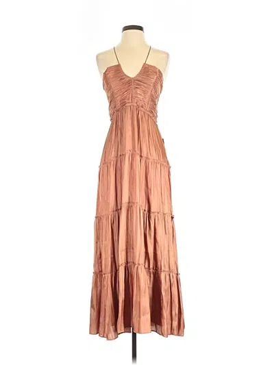 Pre-owned Opt Casual Dress In Brown