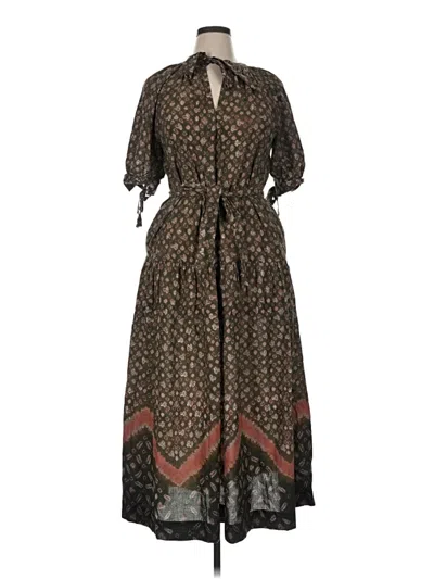 Pre-owned Opt Casual Dress In Brown