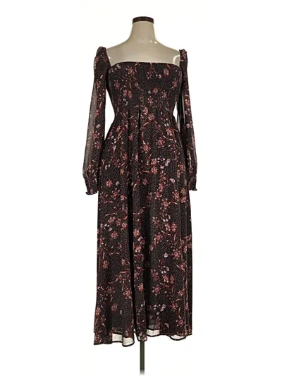 Pre-owned Opt Casual Dress In Burgundy