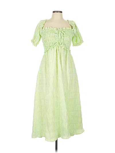Pre-owned Opt Casual Dress In Green
