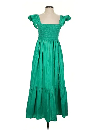 Pre-owned Opt Casual Dress In Green