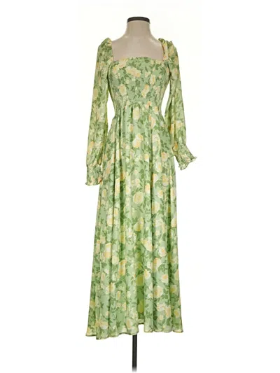 Pre-owned Opt Casual Dress In Green