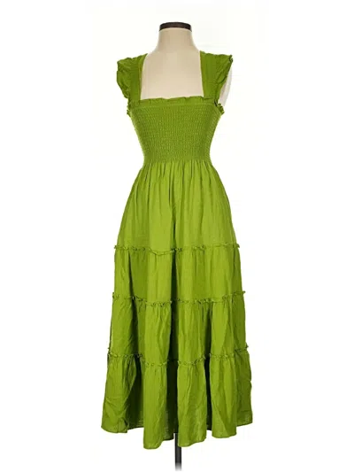 Pre-owned Opt Casual Dress In Green