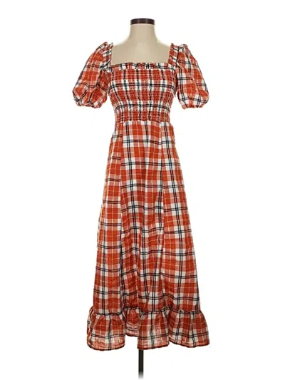 Pre-owned Opt Casual Dress In Orange