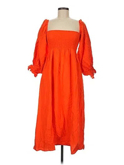 Pre-owned Opt Casual Dress In Orange