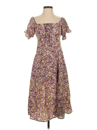 Pre-owned Opt Casual Dress In Purple