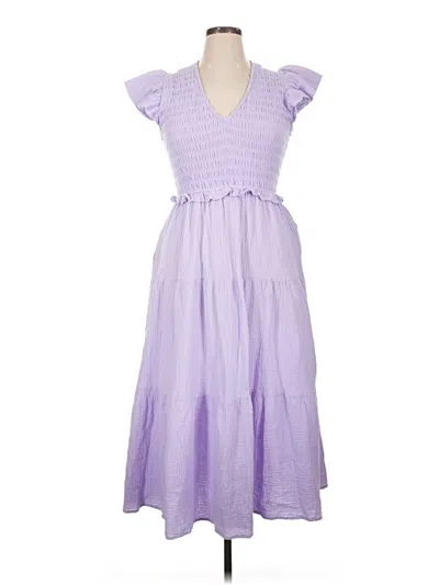 Pre-owned Opt Casual Dress In Purple