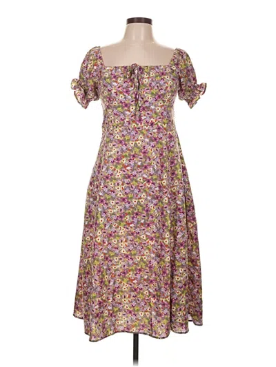 Pre-owned Opt Casual Dress In Purple