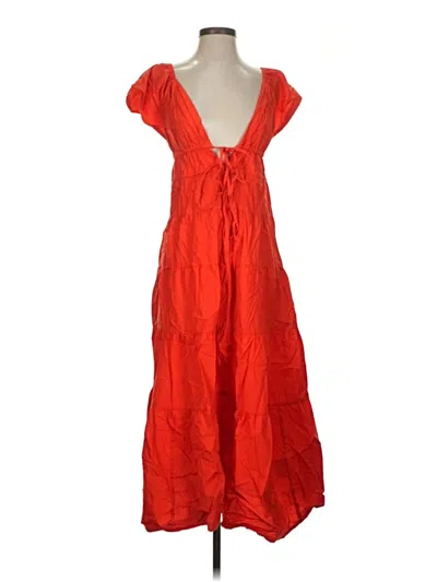 Pre-owned Opt Casual Dress In Red