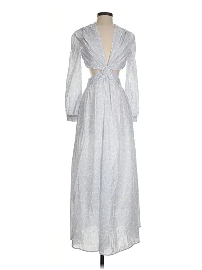 Pre-owned Opt Casual Dress In Silver
